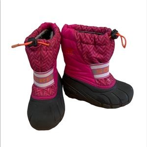 Sorel Girls’ Pink Winter Boots, Size 10
